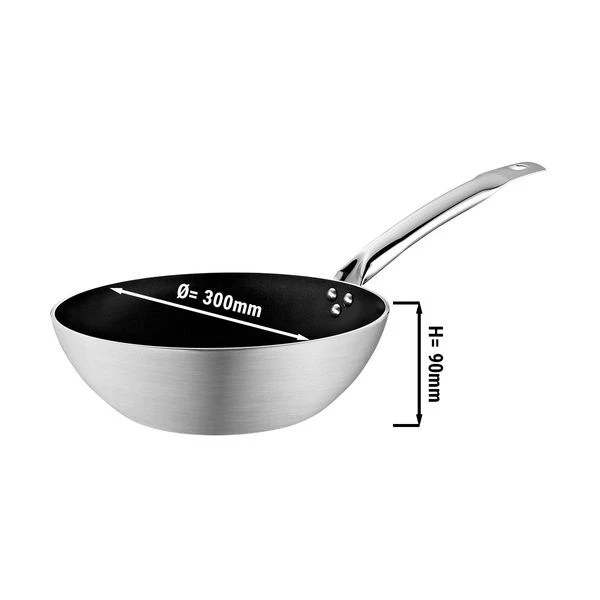 Wok Pfanne Aus Aluminium - Ø 30 Cm 1 Wok Pfanne Aus Aluminium - Ø 30 Cm
