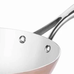 Wok-Pfanne Aus Kupfer - Ø 28 Cm -Küchenbedarf Discounter 512 detail 3941 1