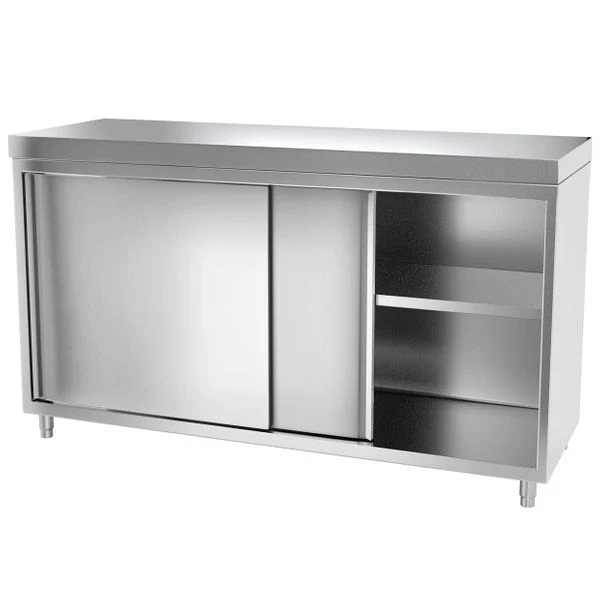 Edelstahl Arbeitsschrank ECO - 1600x700mm - Mit Schiebetür 5 Edelstahl Arbeitsschrank ECO - 1600x700mm - Mit Schiebetür – Bild 5