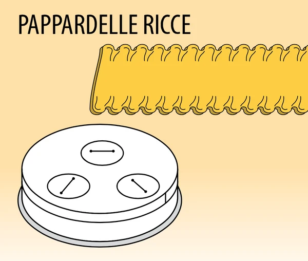 Nudelformscheibe Pappardelle Rice 16 Mm 2 Nudelformscheibe Pappardelle Rice 16 Mm – Bild 2