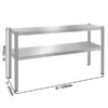 Aufsatzbord PREMIUM - 1600x370mm - Mit 2 Etagen 0,7 M Hoch