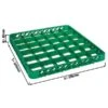 (6 Stück) Aufsatzrand - 36 Fächer - Grün