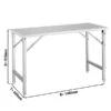 Edelstahl Arbeitstisch - Klappbar - 1400x600mm