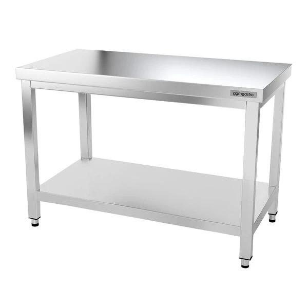 Edelstahl Arbeitstisch PREMIUM - 1200x700mm - Mit Grundboden Ohne Aufkantung 2 Edelstahl Arbeitstisch PREMIUM - 1200x700mm - Mit Grundboden Ohne Aufkantung – Bild 2