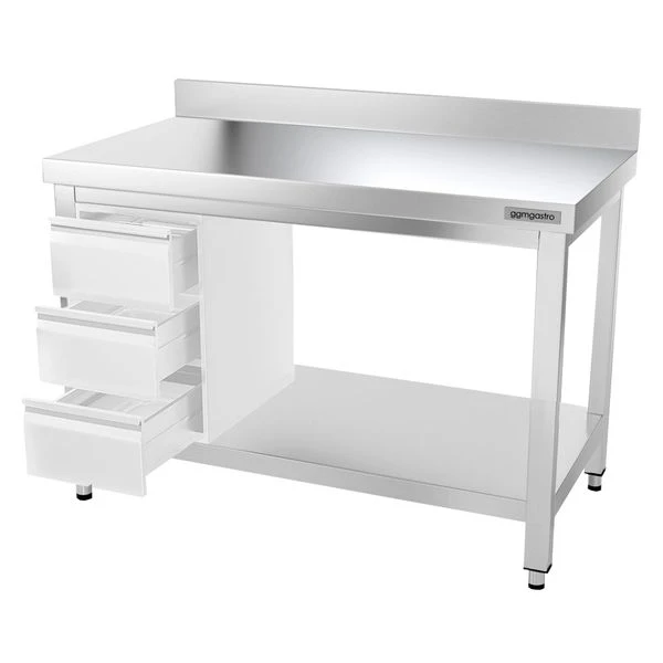 Edelstahl Arbeitstisch PREMIUM - 1200x800mm - Mit Grundboden & Aufkantung 9 Edelstahl Arbeitstisch PREMIUM - 1200x800mm - Mit Grundboden & Aufkantung – Bild 9