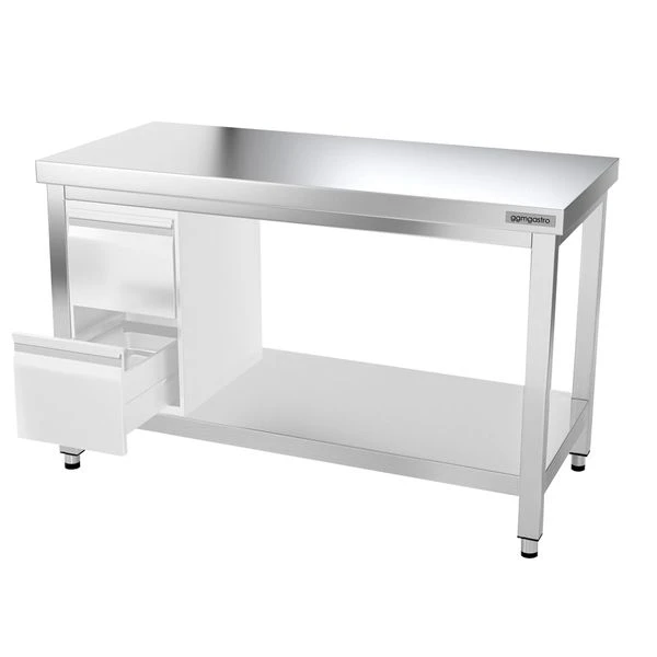 Edelstahl Arbeitstisch PREMIUM - 1400x800mm - Mit Grundboden Ohne Aufkantung 8 Edelstahl Arbeitstisch PREMIUM - 1400x800mm - Mit Grundboden Ohne Aufkantung – Bild 8