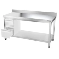 Edelstahl Arbeitstisch PREMIUM - 1500x600mm - Mit Grundboden & Aufkantung 15 Edelstahl Arbeitstisch PREMIUM - 1500x600mm - Mit Grundboden & Aufkantung -Küchenbedarf Discounter ATK156A 005 f039