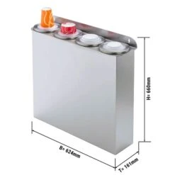 Set Vierfach Becherspender - Kunststoff - Anbauversion