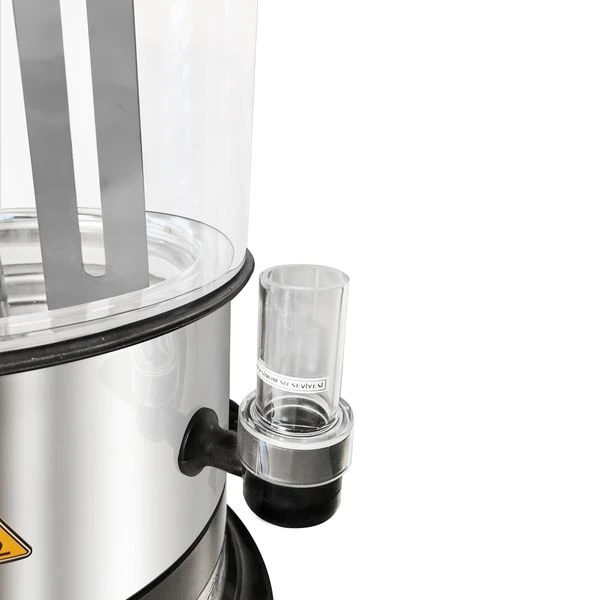 Schokoladenspender / Salep - 9 Liter - Schwarz Silber 6 Schokoladenspender / Salep - 9 Liter - Schwarz Silber – Bild 6