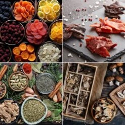 Dörrgerät/ Dörrautomat - Mit 16 Ablagen 17 Dörrgerät/ Dörrautomat - Mit 16 Ablagen -Küchenbedarf Discounter DGHB Collage c13b