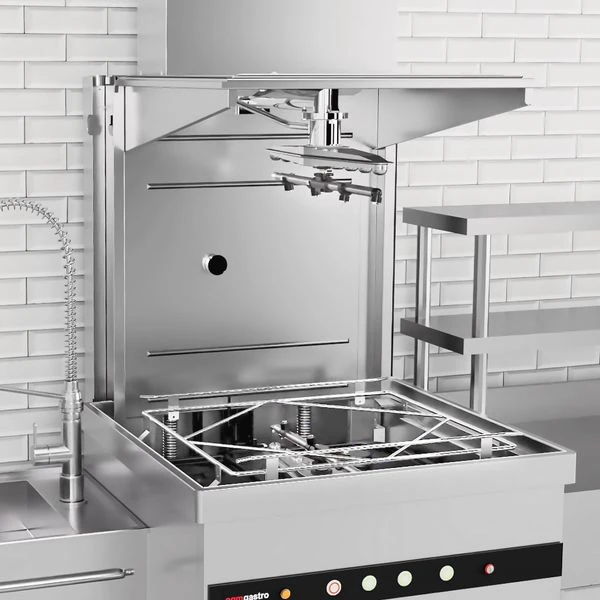 Doppelwandige Durchschubspülmaschine - 8,7 KW - Mit Wärmerückgewinnung - Mit Reiniger-, Klarspüler- & Laugenpumpe 8 Doppelwandige Durchschubspülmaschine - 8,7 KW - Mit Wärmerückgewinnung - Mit Reiniger-, Klarspüler- & Laugenpumpe – Bild 8