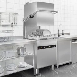 Doppelwandige Durchschubspülmaschine - 8,7 KW - Mit Wärmerückgewinnung - Mit Reiniger-, Klarspüler- & Laugenpumpe 21 Doppelwandige Durchschubspülmaschine - 8,7 KW - Mit Wärmerückgewinnung - Mit Reiniger-, Klarspüler- & Laugenpumpe -Küchenbedarf Discounter DSHI1080W room 5015