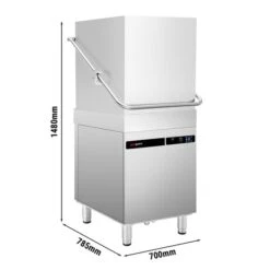 Durchschubspülmaschine - 9,66 KW - Mit Reiniger- & Laugenpumpe