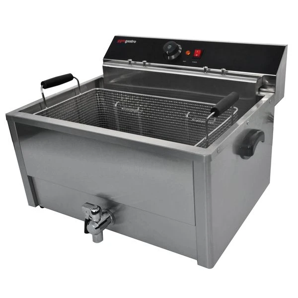 Elektro Fisch Fritteuse - 20,4 Liter - 5 KW - Mit Ablasshahn 2 Elektro Fisch Fritteuse - 20,4 Liter - 5 KW - Mit Ablasshahn – Bild 2