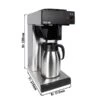 Filterkaffeemaschine - 2 Liter Tank - 2kW - Inkl. Isolierkanne 1,6 Liter Und Warmhalteplatte