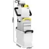 Tragbarer Frittierölfilter - 100 Liter/Minute - Für Ab 20 Liter Fritteusen