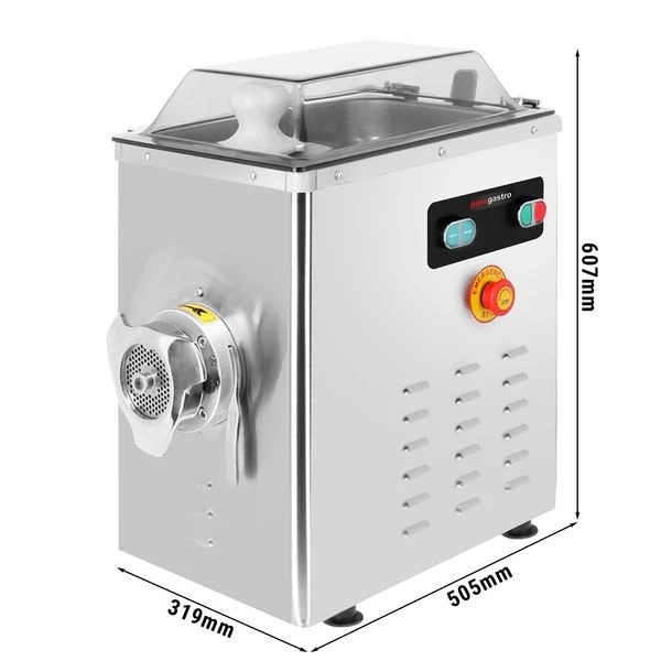 Elektrischer Fleischwolf - 400kg/h - 1,5 KW - 1400rpm 1 Elektrischer Fleischwolf - 400kg/h - 1,5 KW - 1400rpm