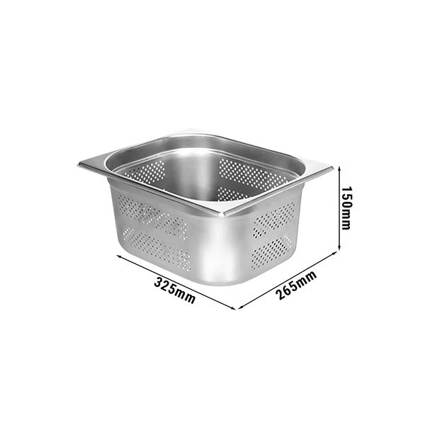GN Behälter Gelocht 1/2 - Tiefe 150 Mm 1 GN Behälter Gelocht 1/2 - Tiefe 150 Mm
