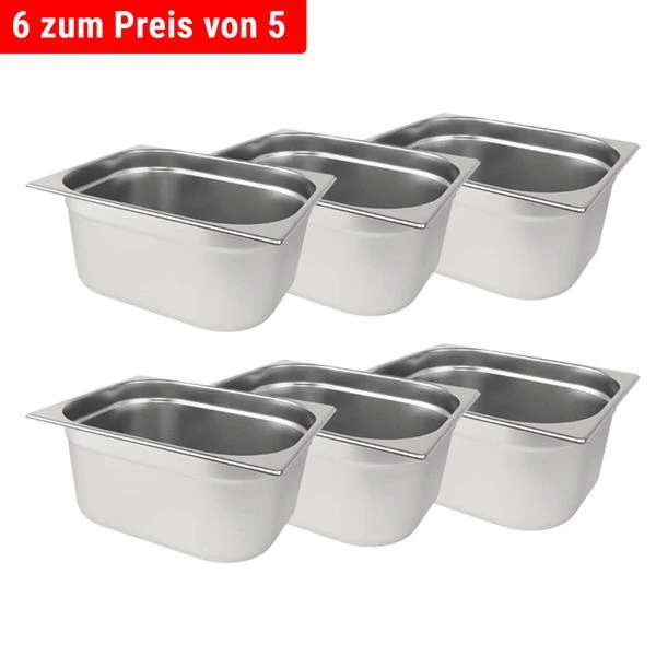 Edelstahl GN Behälter 1/2 - Tiefe: 200 Mm 1 Edelstahl GN Behälter 1/2 - Tiefe: 200 Mm