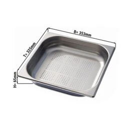 GN Behälter Gelocht 2/3 - Tiefe 65 Mm