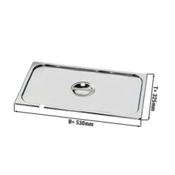 GN Deckel 1/1 - Mit Löffelaussparung