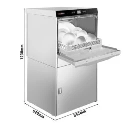 Geschirrspülmaschine - Digital - 3,55 KW - Mit Reiniger-, Klarspüler- & Laugenpumpe