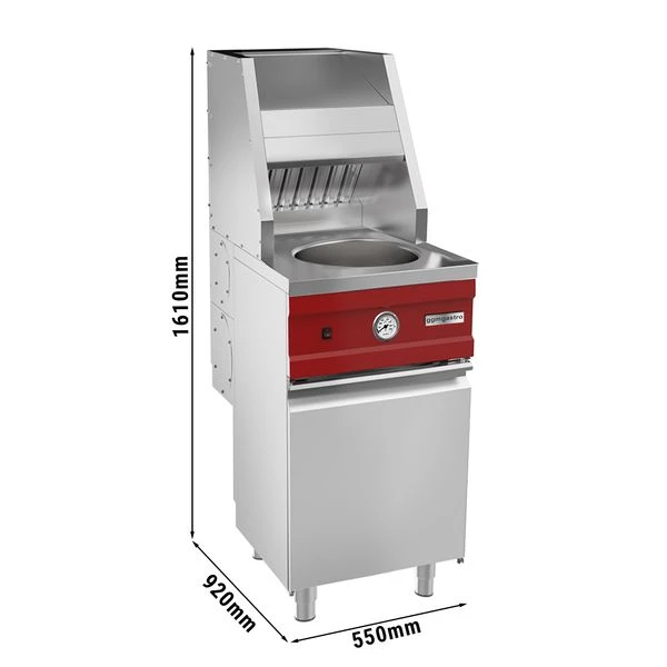 Gas Fritteuse - Rund - 13 Liter - 17 KW - Inkl. Abzug 1 Gas Fritteuse - Rund - 13 Liter - 17 KW - Inkl. Abzug