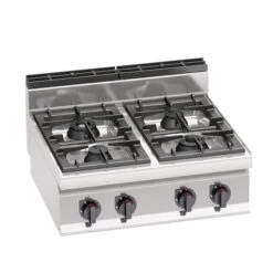 Gasherd - 28 KW - 4 Brenner 18 Gasherd - 28 KW - 4 Brenner -Küchenbedarf Discounter GHB874P 001 40c0