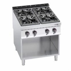 Gasherd - 34,5 KW - 4 Brenner -Küchenbedarf Discounter GHB899H finish 40f4