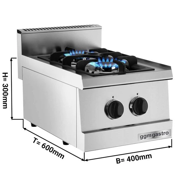 Gasherd - 6 KW - 2 Brenner 1 Gasherd - 6 KW - 2 Brenner