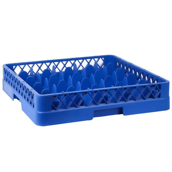 (6 Stück) Gläserkorb - 500x500mm - 25 Fächer - Blau 3 (6 Stück) Gläserkorb - 500x500mm - 25 Fächer - Blau – Bild 3