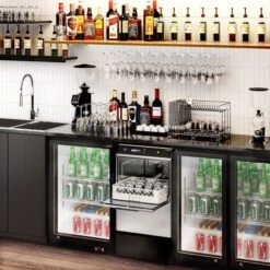 Doppelwandige Gläserspülmaschine - 2,97 KW - Inkl. Entkalker - Mit Reiniger- & Klarspülerpumpe -Küchenbedarf Discounter GLS300 EK ROOM 4c14