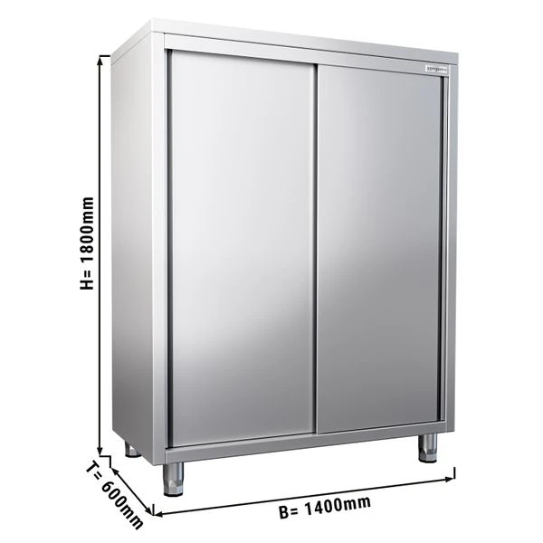 Geschirrschrank PREMIUM - 1400x600mm - Mit 2 Schiebetüren - Höhe: 1800mm 1 Geschirrschrank PREMIUM - 1400x600mm - Mit 2 Schiebetüren - Höhe: 1800mm