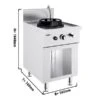 Gas Wok-Herd - 15 KW - 1 Kochstelle - Inkl. 1 Miniwassersäule