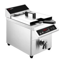 Induktions-Fritteuse - 8 Liter - 3,5 KW - Ablasshahn -Küchenbedarf Discounter IFBZ8 1 6a39