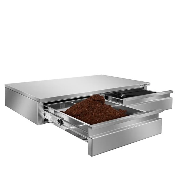 Kaffeesatzschublade - Doppelt - 810x490x140mm - Mit Abklopfer 2 Kaffeesatzschublade - Doppelt - 810x490x140mm - Mit Abklopfer – Bild 2