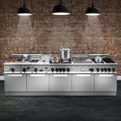 Gasherd - 28,5 KW - 6 Brenner -Küchenbedarf Discounter Lorrenzo 600 front 5338