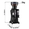 Kaffeemühle - Schwarz - 2kg - 356 Watt - 45dB