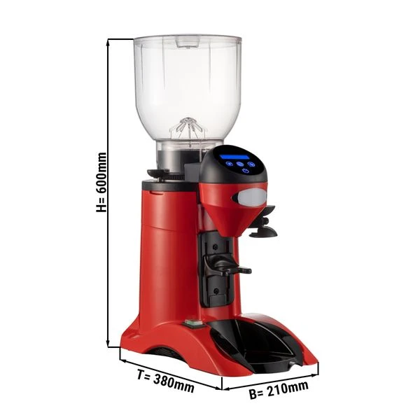 Kaffeemühle - Rot - 2kg - 356 Watt - 77dB 1 Kaffeemühle - Rot - 2kg - 356 Watt - 77dB