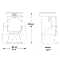 Elektrische Orangenpresse - Orange - Manuelle Zufuhr - Inkl. Ablasshahn & Reinigungsmodus 21 Elektrische Orangenpresse - Orange - Manuelle Zufuhr - Inkl. Ablasshahn & Reinigungsmodus -Küchenbedarf Discounter OBZ Big drawing e2a6 6