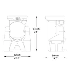 Elektrische Orangenpresse - Orange - Manuelle Zufuhr - Inkl. Regulierbarem Ablasshahn -Küchenbedarf Discounter OBZ basic drawing 93d8 5
