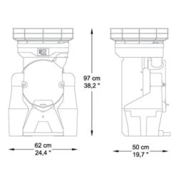 Elektrische Orangenpresse - Orange - Automatische Zufuhr -Küchenbedarf Discounter OFZ detail drawing a6df 5