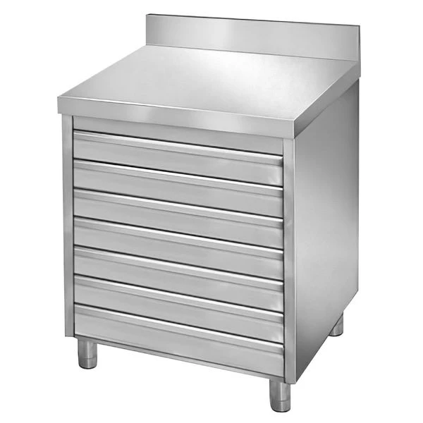 Schubladenschrank PREMIUM Mit 7 Schubladen Für Pizzateigbällchen & Aufkantung - 700x500mm 2 Schubladenschrank PREMIUM Mit 7 Schubladen Für Pizzateigbällchen & Aufkantung - 700x500mm – Bild 2
