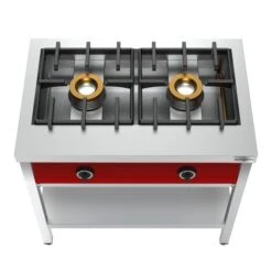 Pfannkuchen-Gasherd - 8 KW - 2 Brenner -Küchenbedarf Discounter PKGS 2 2 f105