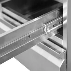 Edelstahl Schubladenschrank - 0,4 M - Mit 2 Schubladen -Küchenbedarf Discounter SS2K456 E detail 1 fbc6 2