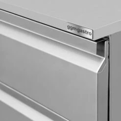 Edelstahl Schubladenschrank - 0,4 M - Mit 2 Schubladen -Küchenbedarf Discounter SS2K456 E detail 2 4a74 2