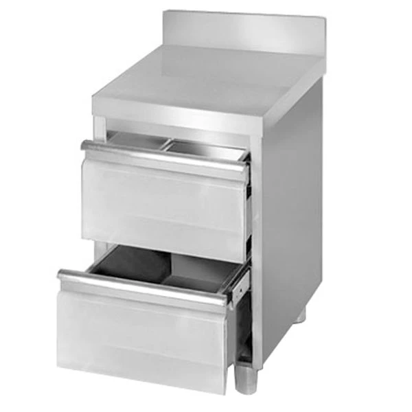 Schubladenschrank PREMIUM Mit 2 Schubladen & Aufkantung - 500x700mm 2 Schubladenschrank PREMIUM Mit 2 Schubladen & Aufkantung - 500x700mm – Bild 2