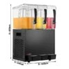 Saftspender - 3x 10 Liter - Schwarz