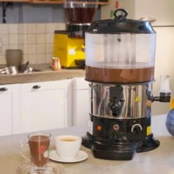 Schokoladenspender / Salep - 9 Liter - Schwarz Silber 19 Schokoladenspender / Salep - 9 Liter - Schwarz Silber -Küchenbedarf Discounter SSRM9S Stock 1140