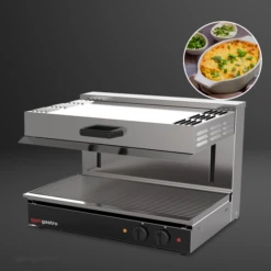 Pita Ofen/ Salamander SPEZIAL - Mit Höhenverstellbarem Heizkörper - 0,65 M - Überbackgerät - Toaster -Küchenbedarf Discounter Salamander FB 44c1 1